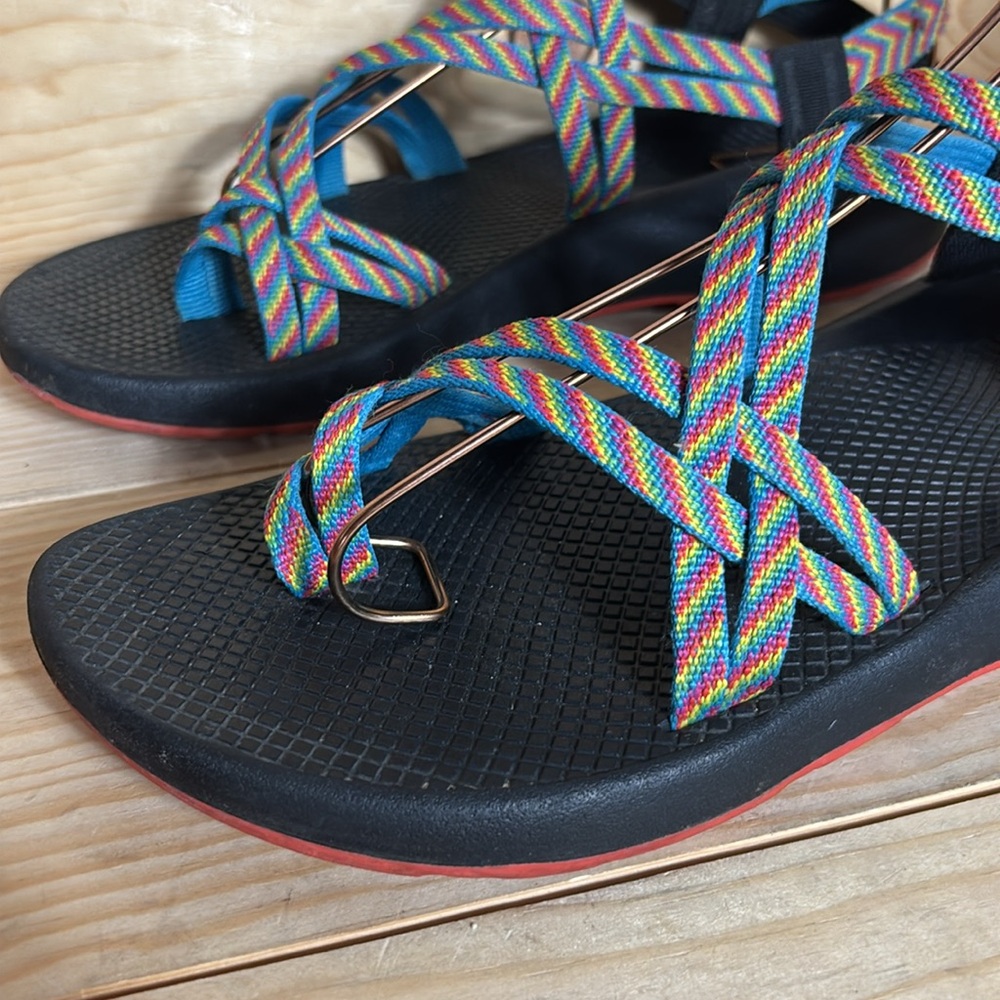 Chaco rainbow Colorful Strappy Sandals size‎ 12 - Picture 4 of 11